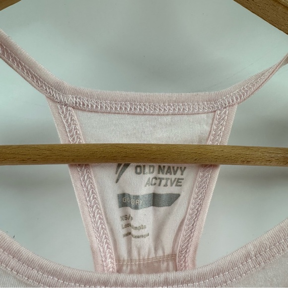 Old Navy Active Pink Racerback Tank – “Don’t Sweat the Small Stuff”, Size XS - Picture 3 of 5